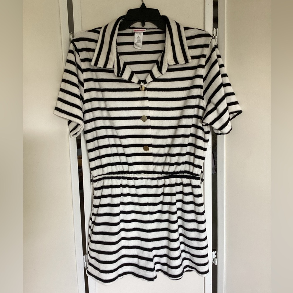 ♦️ KATE SPADE terry romper coverup EUC - Picture 3 of 9